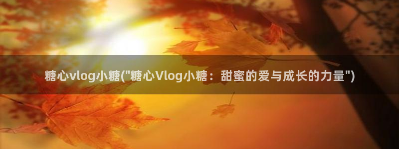 糖心 vlog